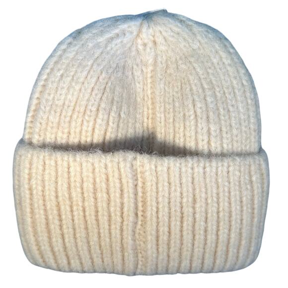 New! Arvores Women’s Cream & Black Ribbon Bows Beanie (K0088) - Picture 3 of 10